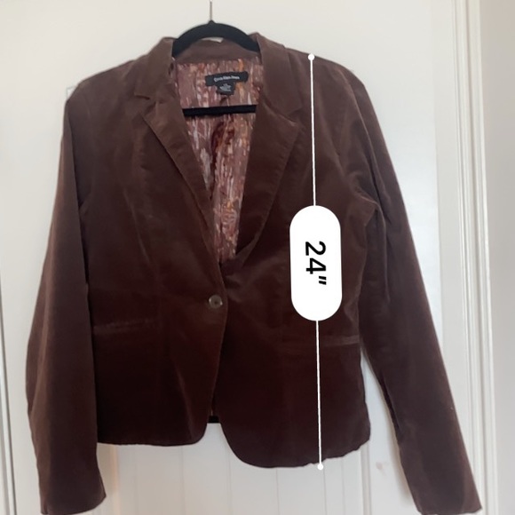 Calvin Klein Women’s Large Brown Corduroy/Lined Jacket - Picture 3 of 13